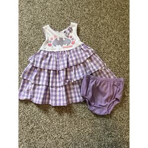 Batman Purple 2 Piece Outfit Girls Size 12 Months